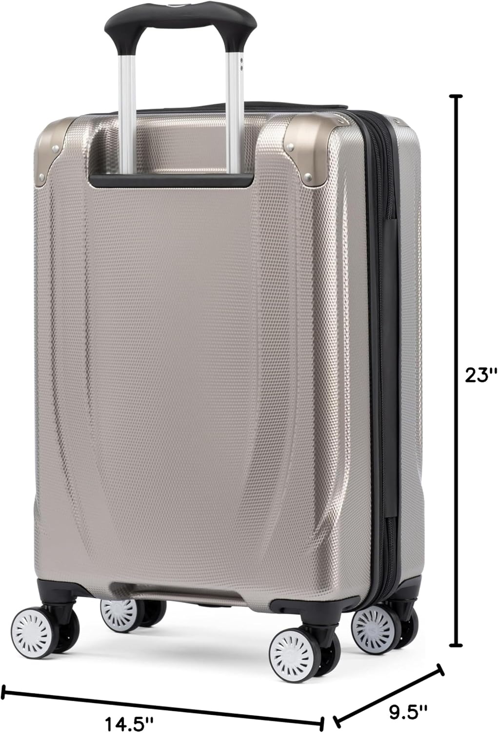 image:imageTravelpro Pathways 3 Hardside Expandable Luggage 8 Spinner Wheels Lightweight Hard Shell Suitcase 2 Piece Set 2125 ChampagneChampagne