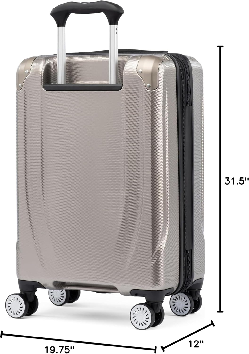 image:imageTravelpro Pathways 3 Hardside Expandable Luggage 8 Spinner Wheels Lightweight Hard Shell Suitcase 2 Piece Set 2125 ChampagneChampagne