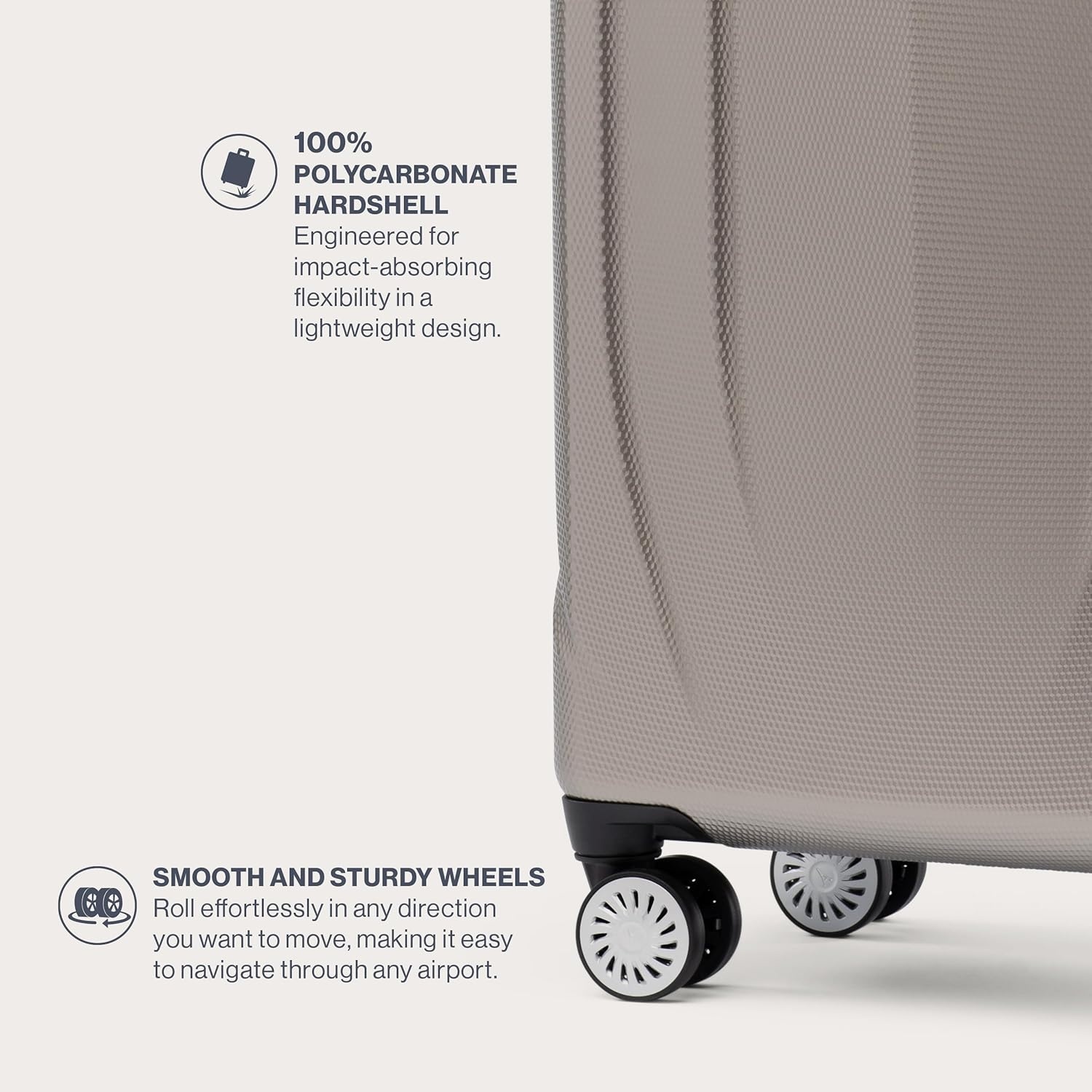 image:imageTravelpro Pathways 3 Hardside Expandable Luggage 8 Spinner Wheels Lightweight Hard Shell Suitcase 2 Piece Set 2125 ChampagneChampagne