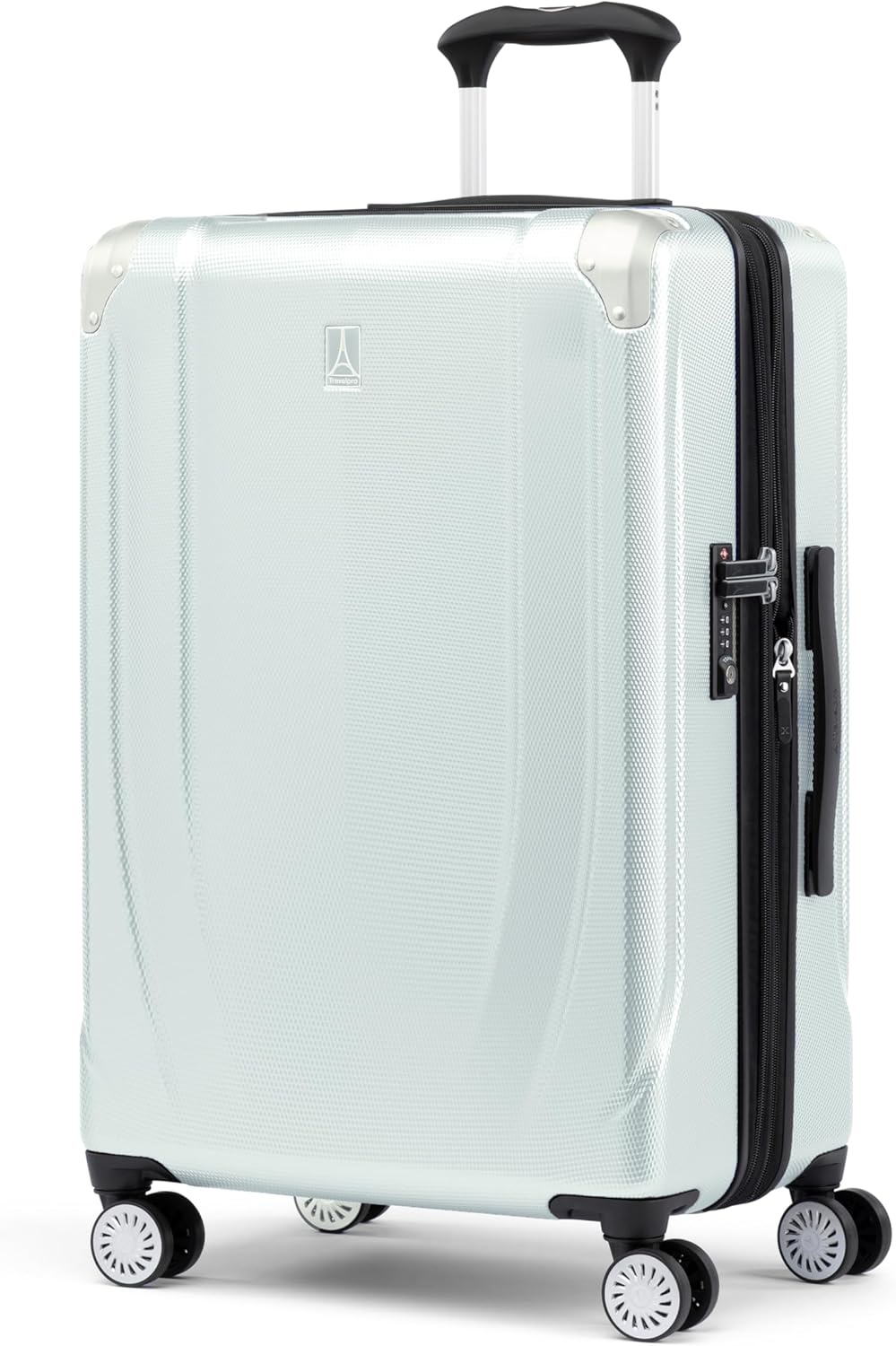 image:imageTravelpro Pathways 3 Hardside Expandable Luggage 8 Spinner Wheels Lightweight Hard Shell Suitcase 2 Piece Set 2125 ChampagneCloud Grey