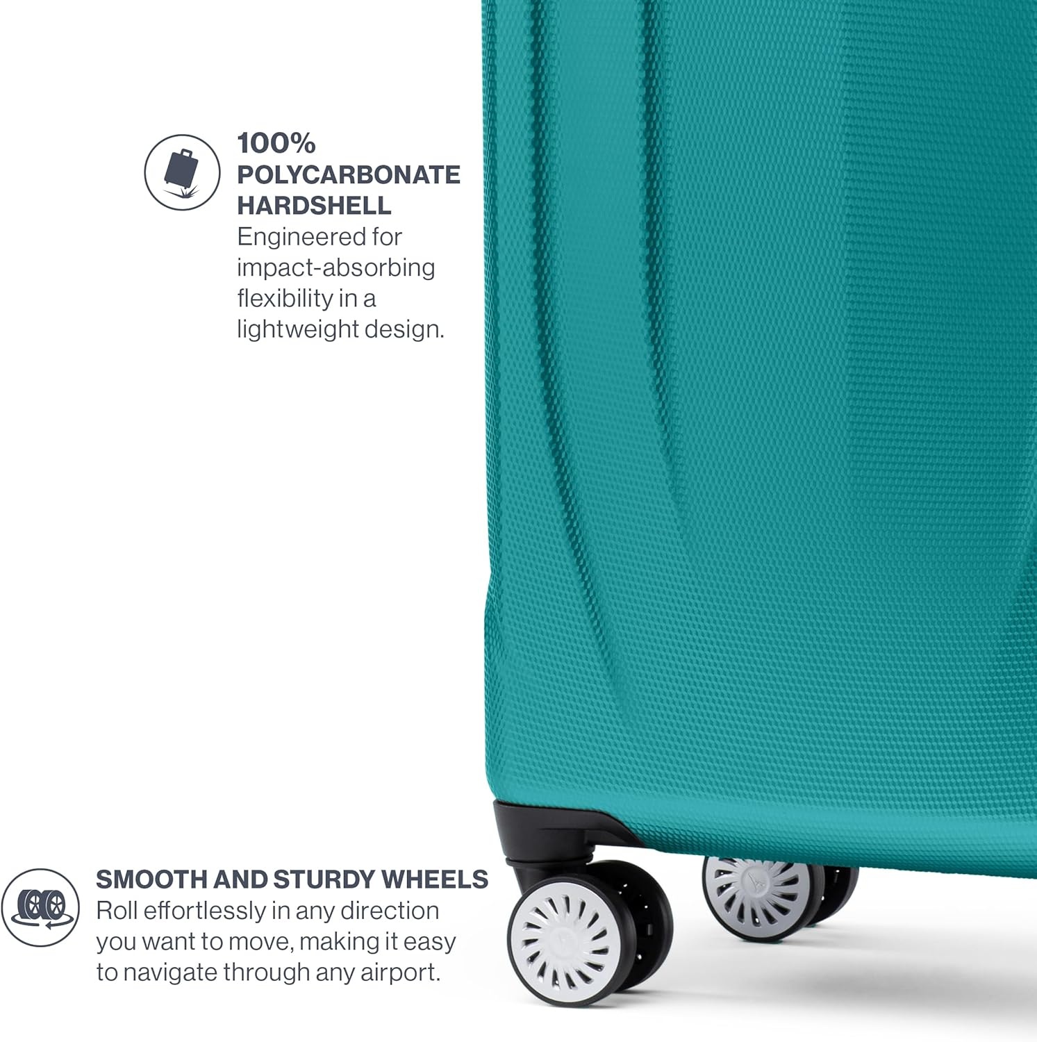 image:imageTravelpro Pathways 3 Hardside Expandable Luggage 8 Spinner Wheels Lightweight Hard Shell Suitcase 2 Piece Set 2125 ChampagneKayak Teal
