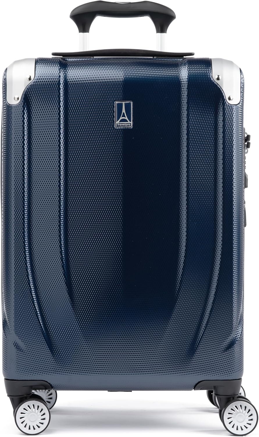 image:imageTravelpro Pathways 3 Hardside Expandable Luggage 8 Spinner Wheels Lightweight Hard Shell Suitcase 2 Piece Set 2125 ChampagneRoyal Blue