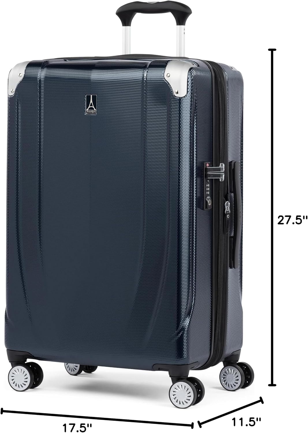image:imageTravelpro Pathways 3 Hardside Expandable Luggage 8 Spinner Wheels Lightweight Hard Shell Suitcase 2 Piece Set 2125 ChampagneRoyal Blue