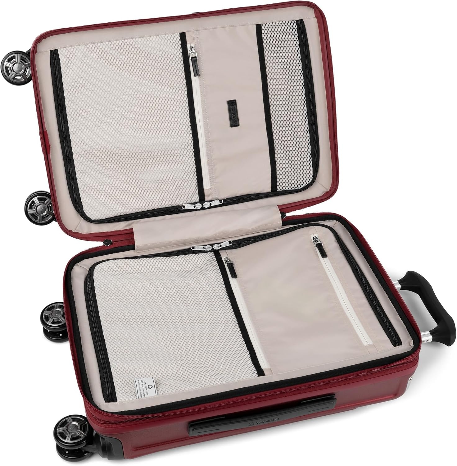 image:imageTravelpro Platinum Elite Hardside Expandable Spinner Wheel Luggage TSA Lock Hard Shell Polycarbonate Suitcase Cream White Carryon 21InchDaring Red