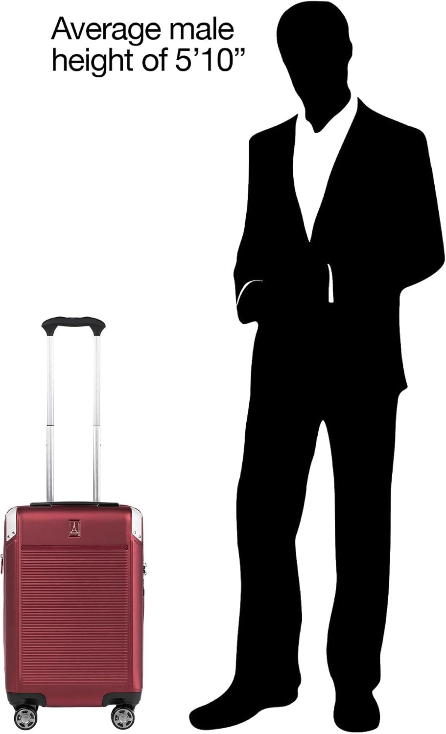 image:imageTravelpro Platinum Elite Hardside Expandable Spinner Wheel Luggage TSA Lock Hard Shell Polycarbonate Suitcase Cream White Carryon 21InchDaring Red