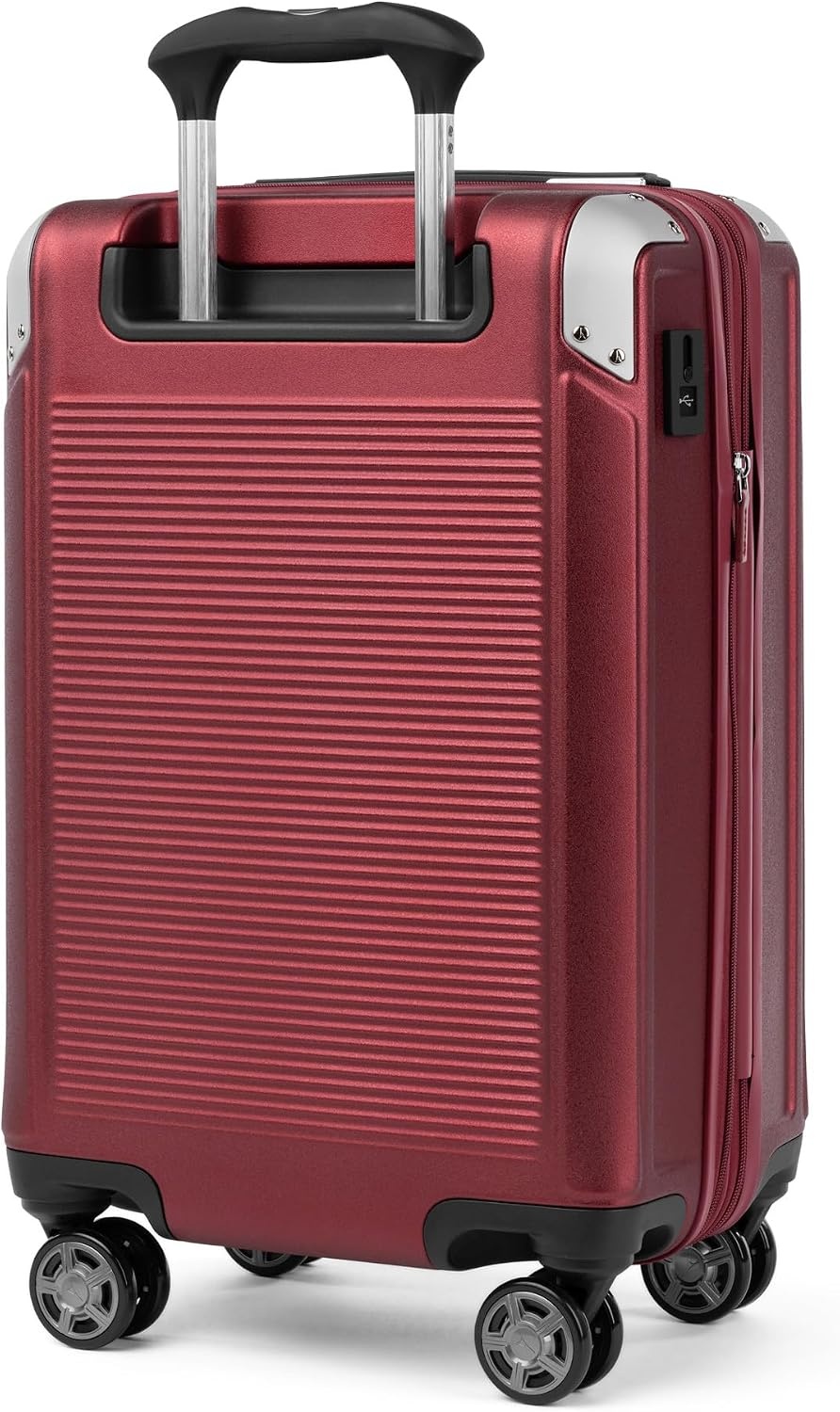 image:imageTravelpro Platinum Elite Hardside Expandable Spinner Wheel Luggage TSA Lock Hard Shell Polycarbonate Suitcase Cream White Carryon 21InchDaring Red
