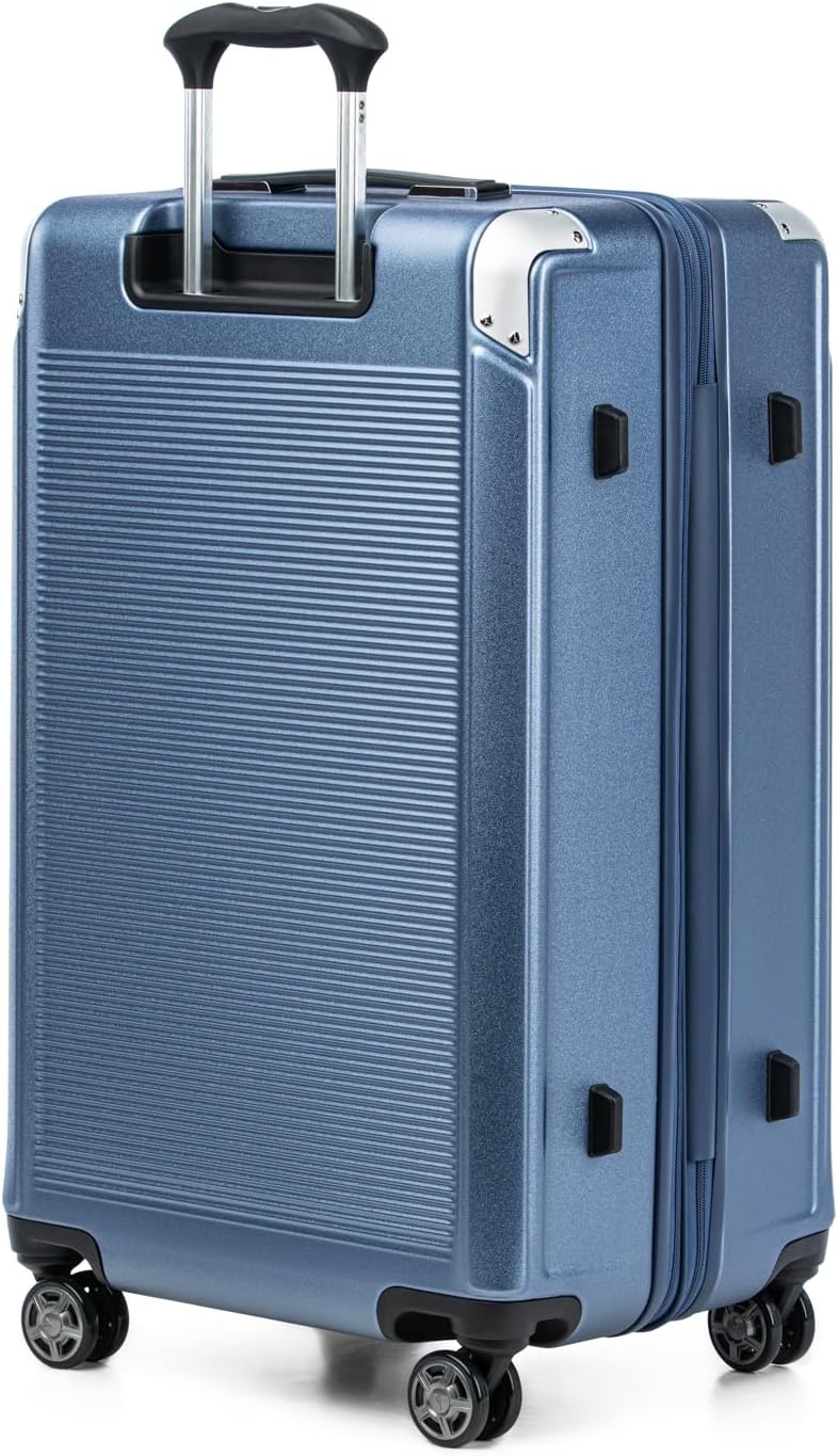 image:imageTravelpro Platinum Elite Hardside Expandable Spinner Wheel Luggage TSA Lock Hard Shell Polycarbonate Suitcase Cream White Carryon 21InchDark Sky Blue