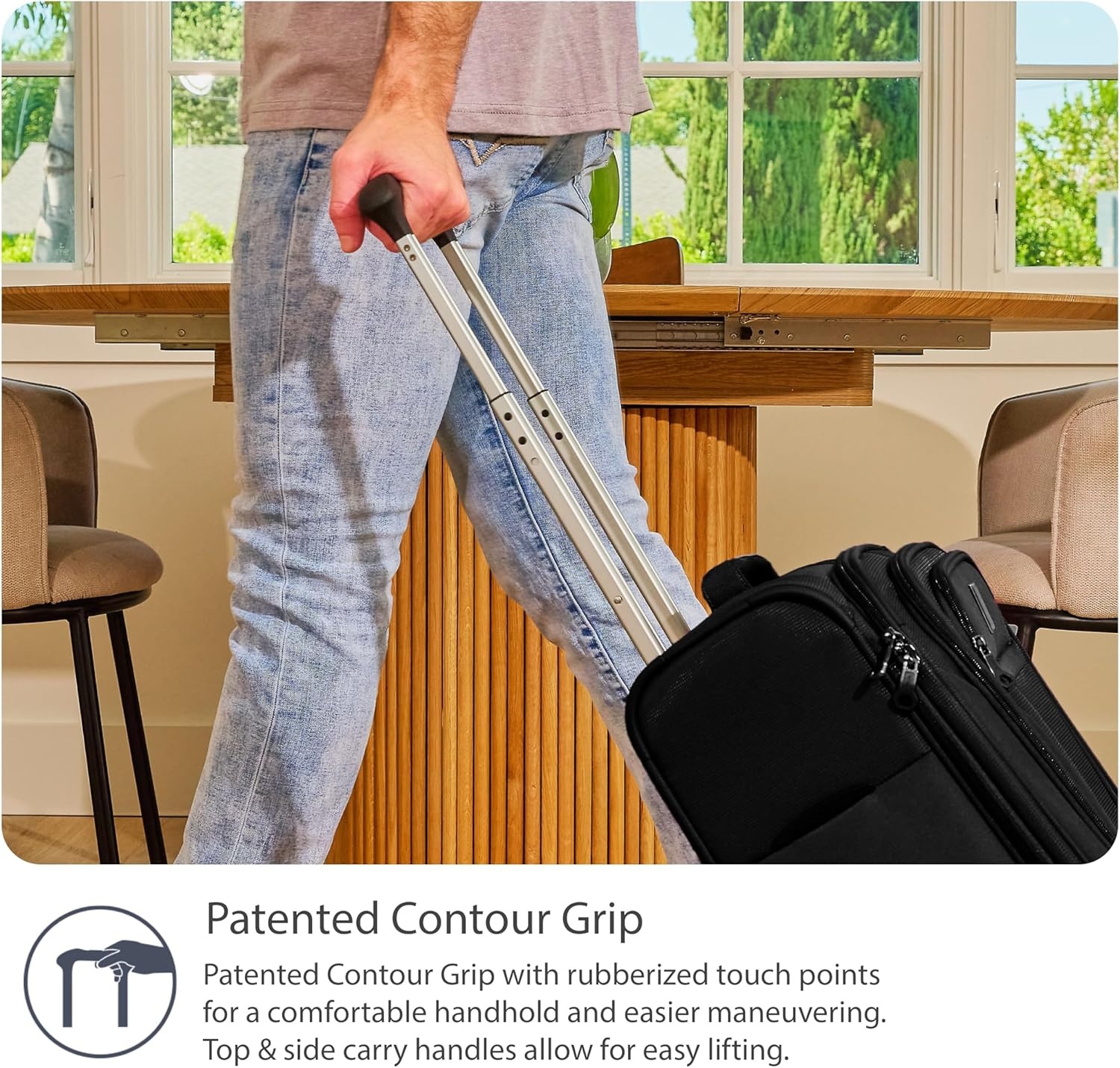 image:imageTravelpro Tourlite Softside 3Piece Set Expandable Luggage 4 Spinner Wheels Lightweight Suitcase 21 CarryOn 25 Checked Medium 29 Check Large Espresso BrownBlack