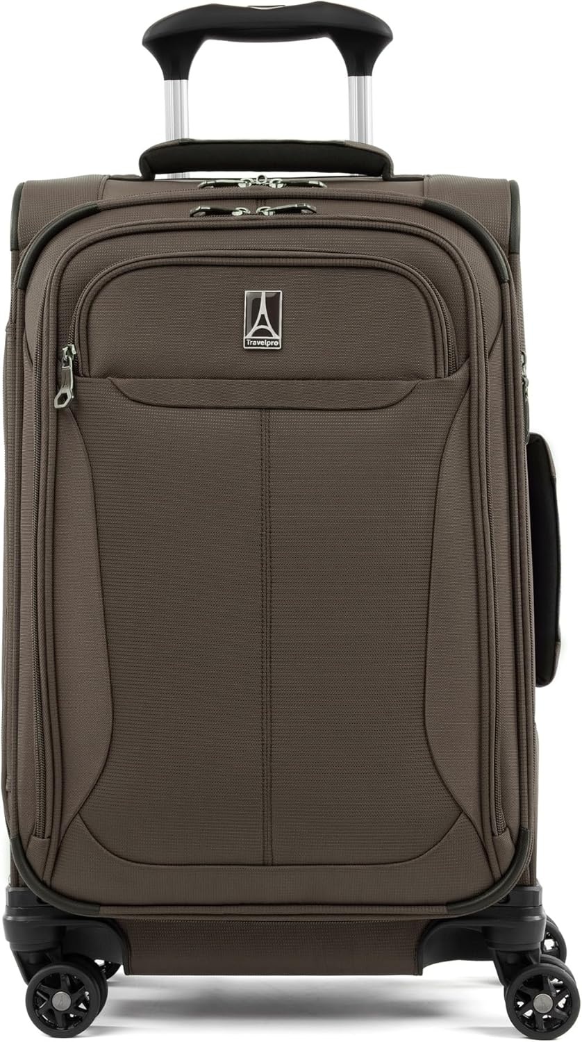 image:imageTravelpro Tourlite Softside 3Piece Set Expandable Luggage 4 Spinner Wheels Lightweight Suitcase 21 CarryOn 25 Checked Medium 29 Check Large Espresso BrownEspresso