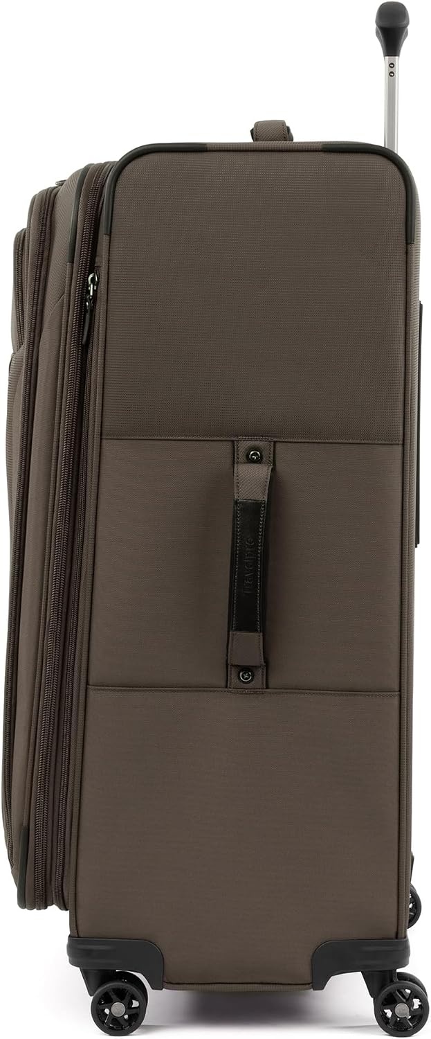 image:imageTravelpro Tourlite Softside 3Piece Set Expandable Luggage 4 Spinner Wheels Lightweight Suitcase 21 CarryOn 25 Checked Medium 29 Check Large Espresso BrownEspresso