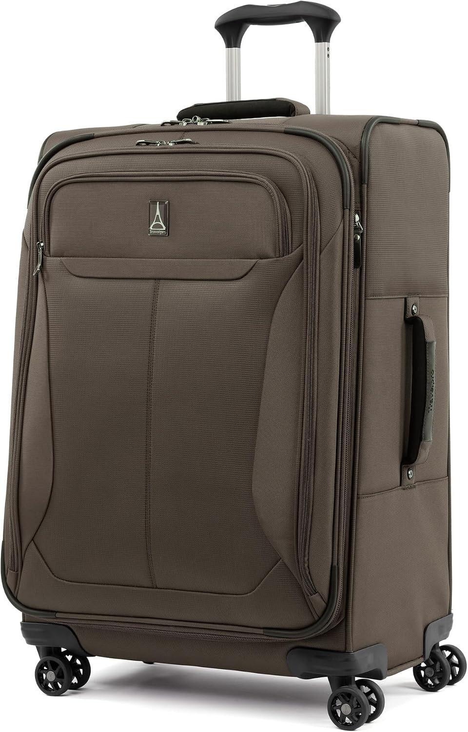 image:imageTravelpro Tourlite Softside 3Piece Set Expandable Luggage 4 Spinner Wheels Lightweight Suitcase 21 CarryOn 25 Checked Medium 29 Check Large Espresso BrownEspresso