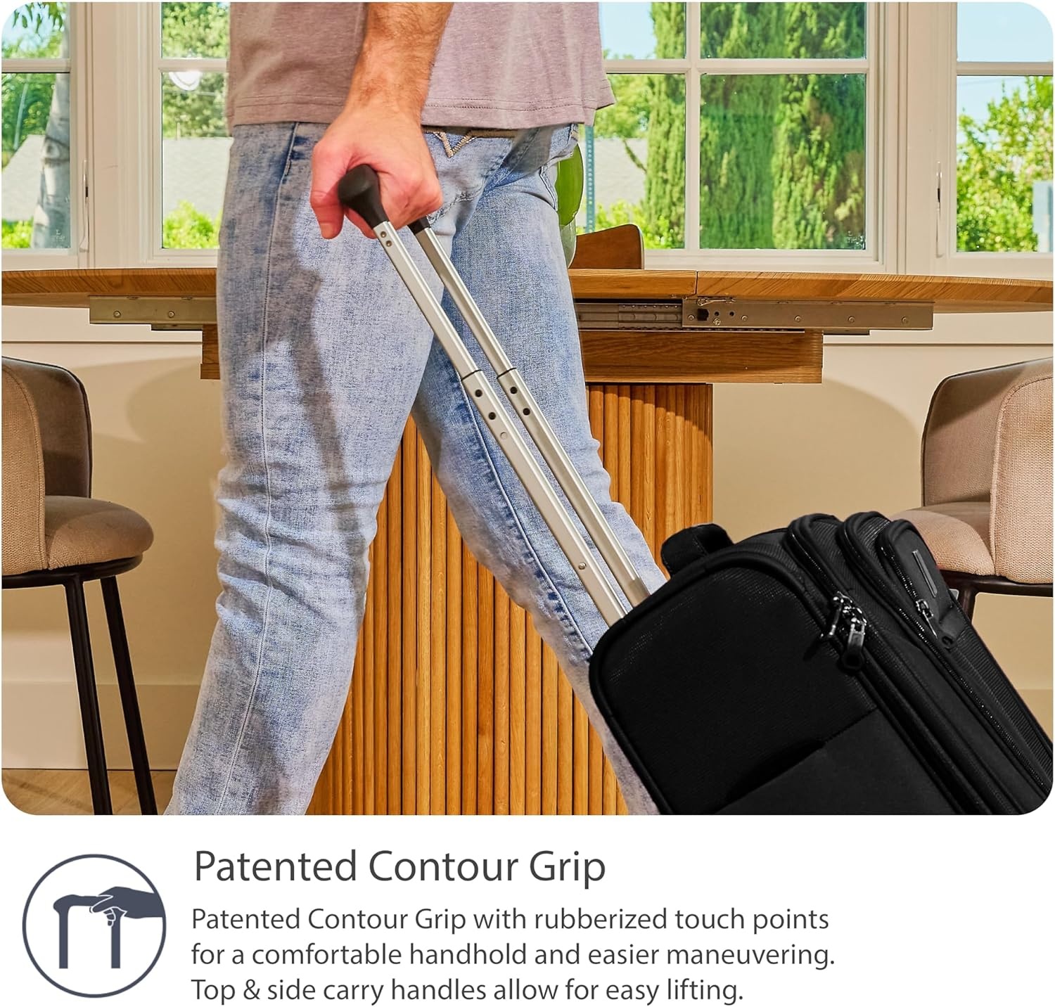 image:imageTravelpro Tourlite Softside 3Piece Set Expandable Luggage 4 Spinner Wheels Lightweight Suitcase 21 CarryOn 25 Checked Medium 29 Check Large Espresso BrownBlack