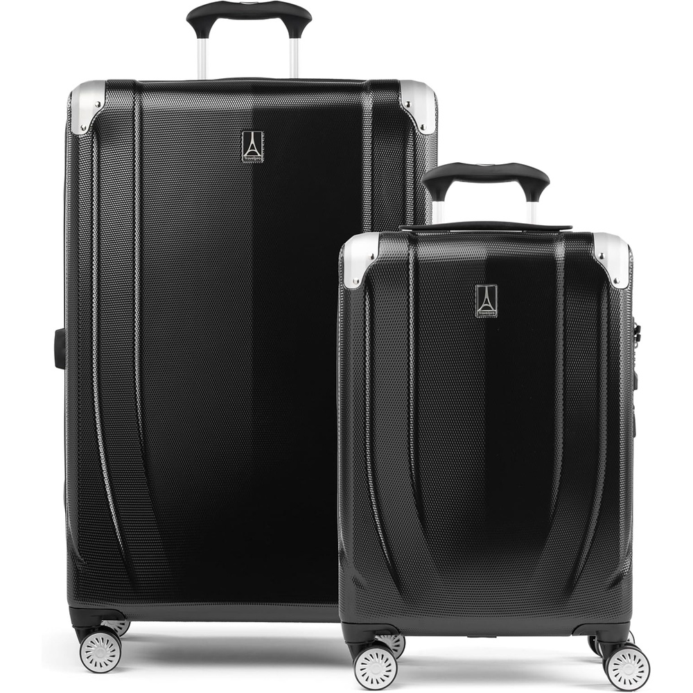 image:imageTravelpro Pathways 3 Hardside Expandable Luggage 8 Spinner Wheels Lightweight Hard Shell Suitcase 2 Piece Set 2125 ChampagneBlack Knight