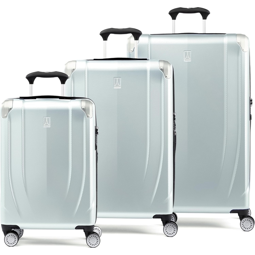 image:imageTravelpro Pathways 3 Hardside Expandable Luggage 8 Spinner Wheels Lightweight Hard Shell Suitcase 2 Piece Set 2125 ChampagneCloud Grey